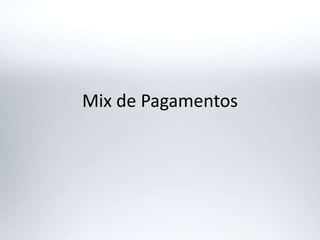 Mix de Pagamentos
 