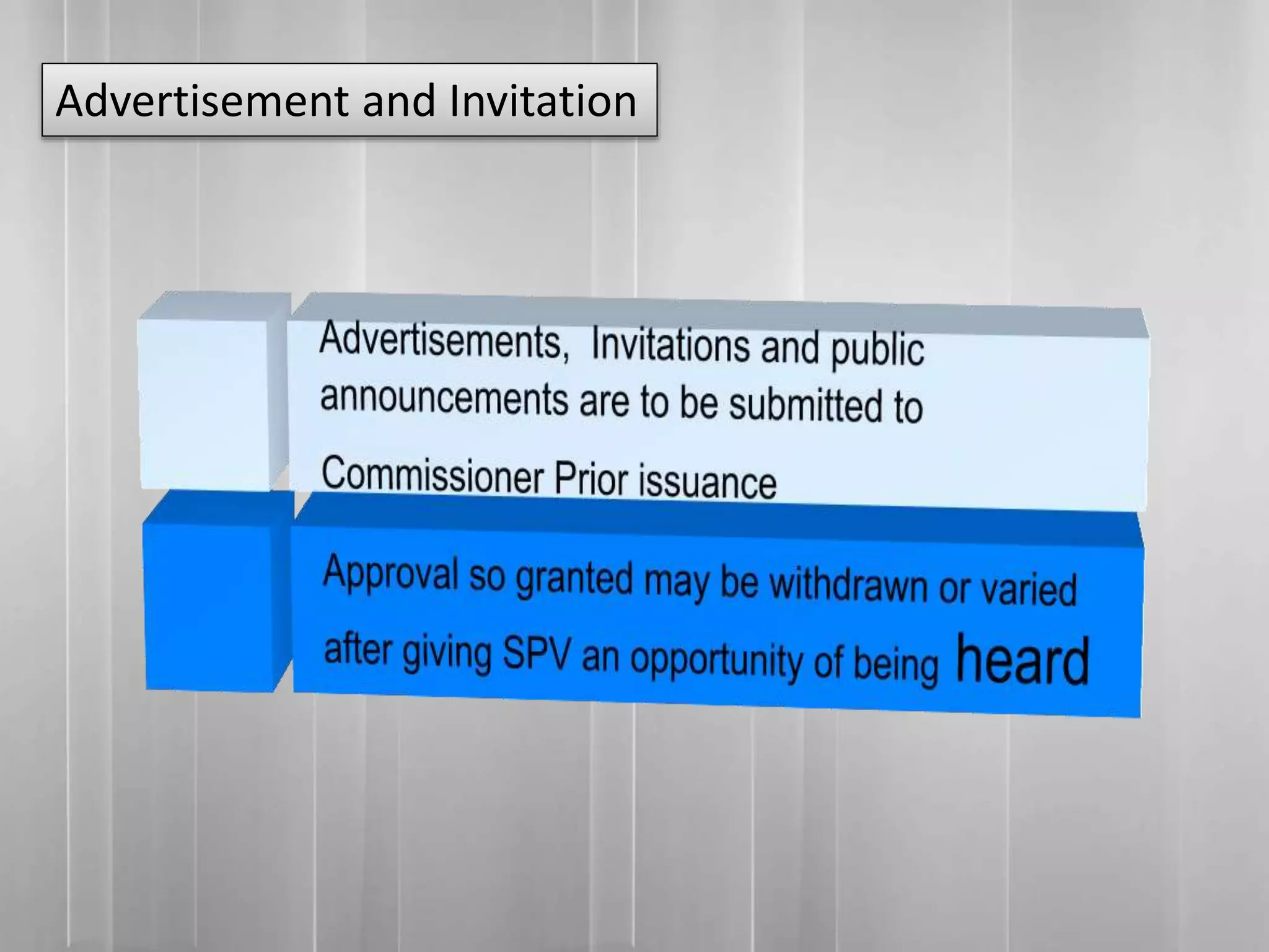 Advertisement and Invitation
 