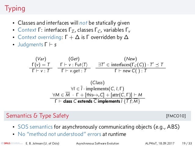 Asynchronous Software Evolution Obtaining Type Safety By Combining T