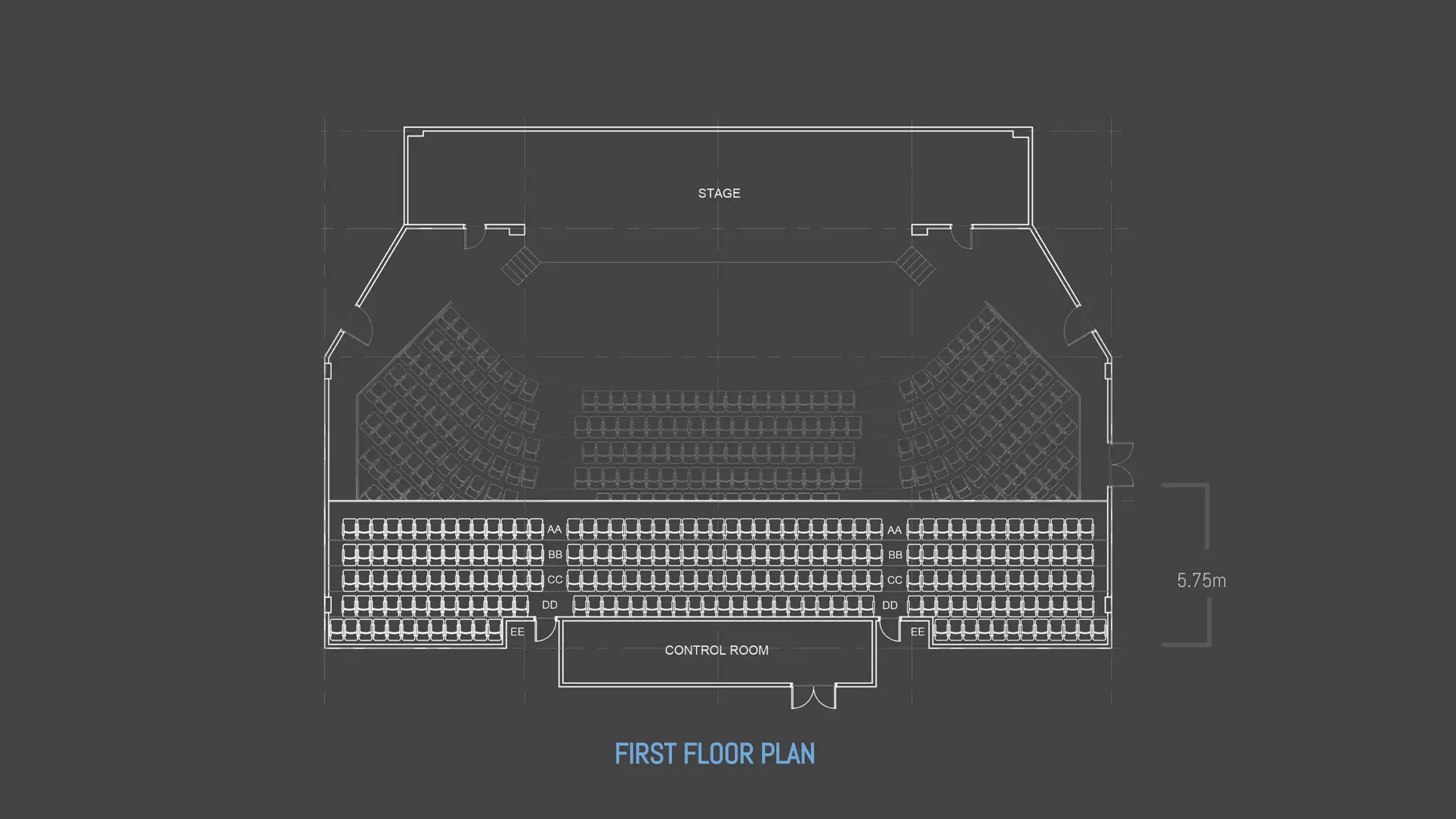 FIRST FLOOR PLAN
5.75m
 