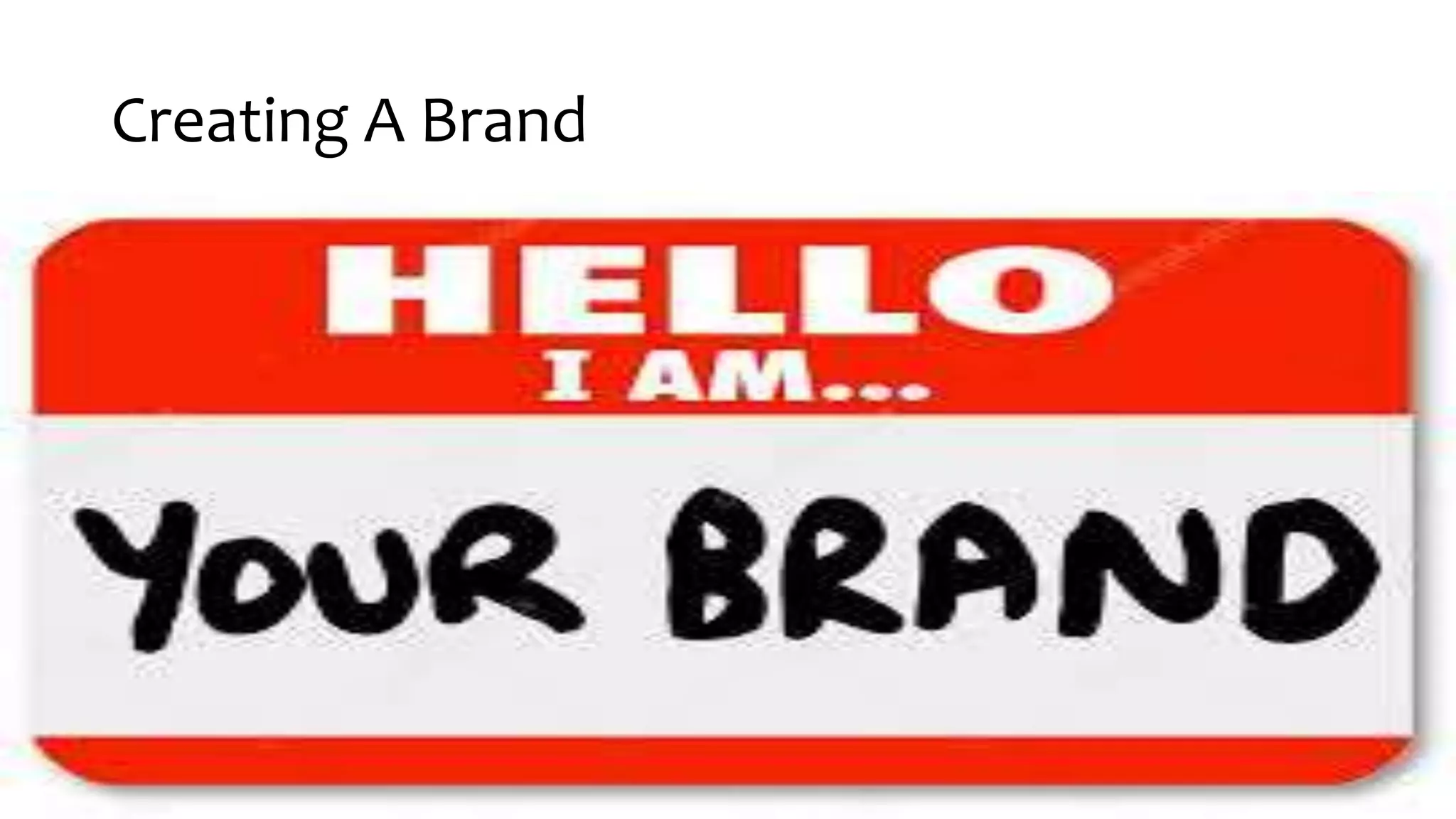 Creating A Brand