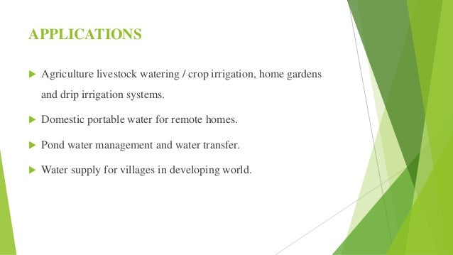 Solar Powered Water Pumping System