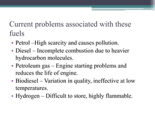 A STUDY ON NITROGEN BASED COMPOUNDS AS AN ALTERNATIVE FUEL IN INTERNAL ...