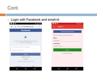 Android Internship report presentation | PPTX