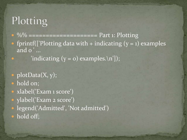 Exam Prediction Machine Learning Algorithm | PPT