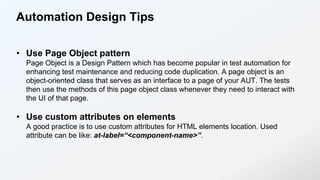 Web Automation Testing for developers? | PPTX