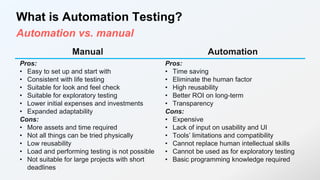 Web Automation Testing for developers? | PPTX