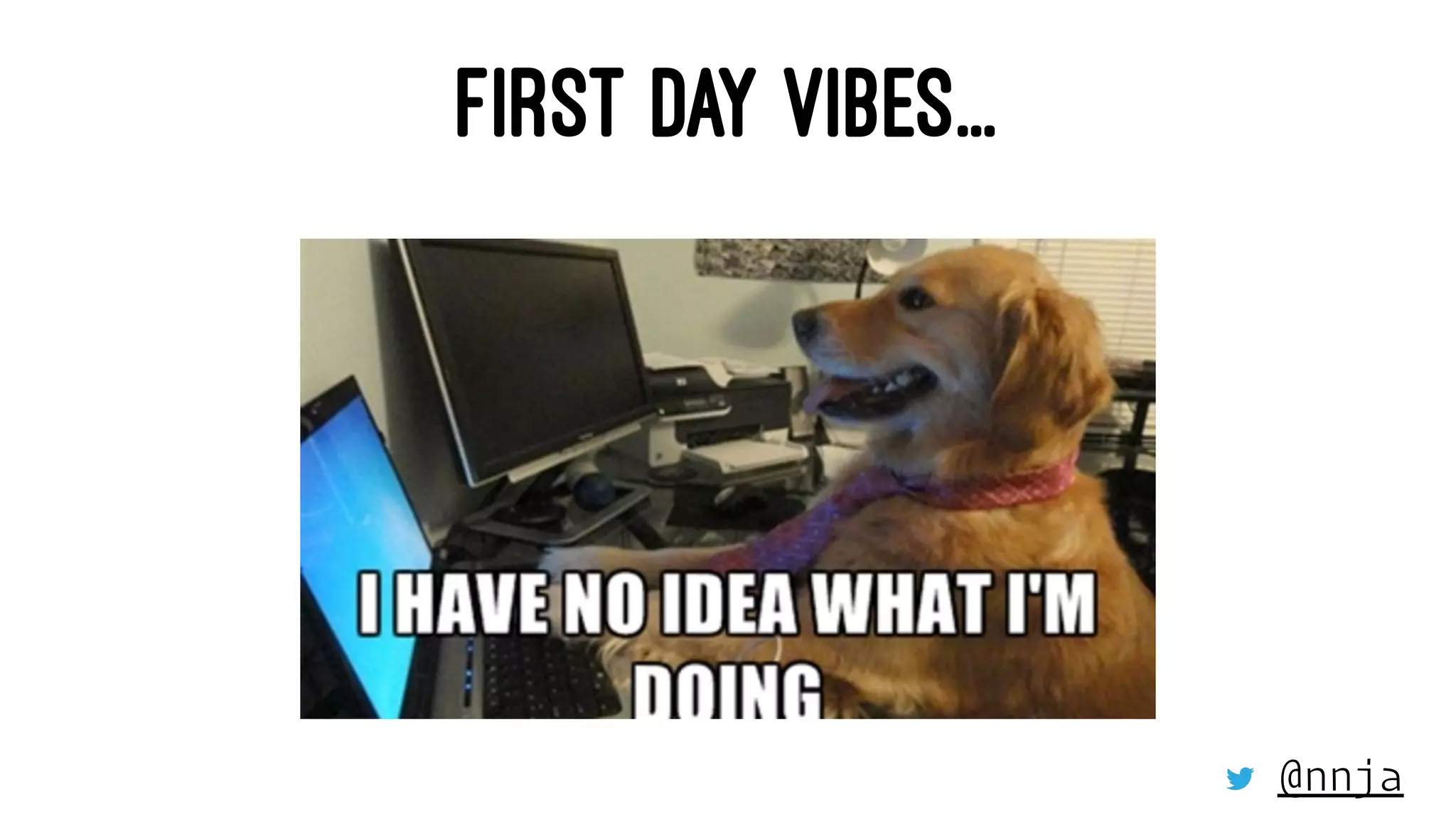 FIRST DAY VIBES...
@nnja
 