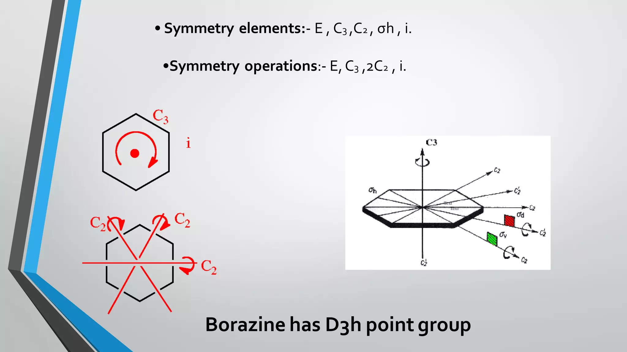 Complex Point Group Example Point Group Borazine and Bis(benzene)chromium | PDF