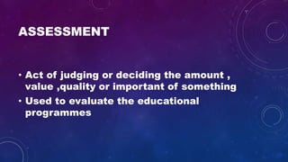 principles and strategies of assessment | PPTX