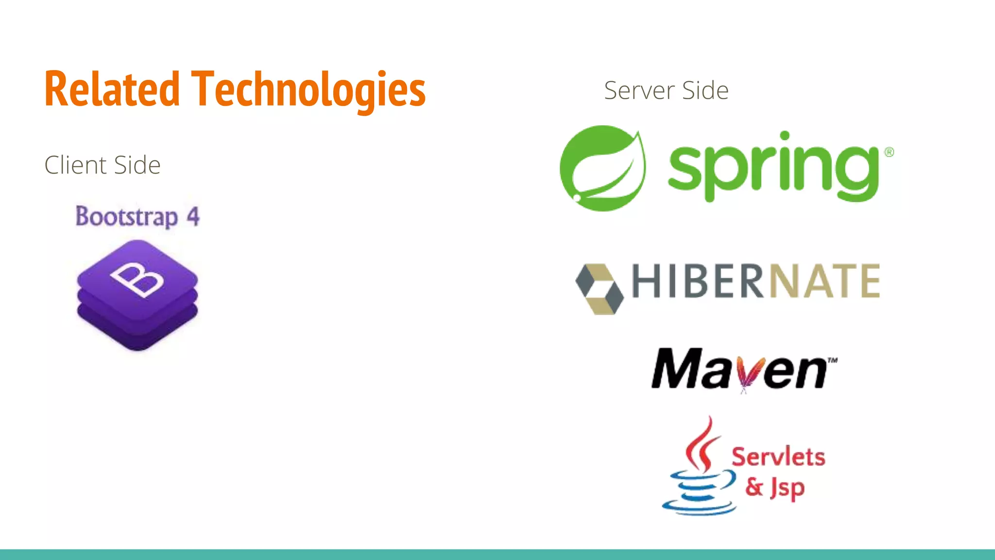 Related Technologies
Client Side
Server Side
 