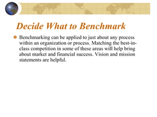 bench marking | PPT