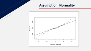Assumption: Normality
 