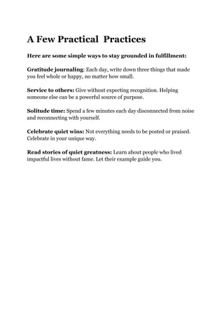 The How Well Mindset: Steps to Finding Purpose and Fulfillment | PDF