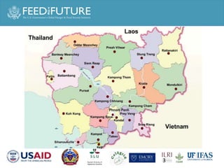 Salmonella and Staphylococcus contamination in pork and chicken in Cambodian markets