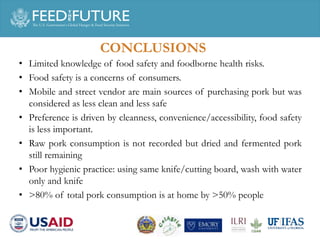 A household survey: Pork consumption practices and perception of food safety in Phnom Penh 