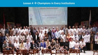 Lesson 4 → Champions in Every Institutions
 