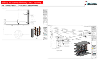 Building Information Modeling (BIM) Capability
BIM Enabled Design & Construction Documentation
 