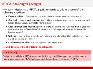 Robust Low-rank and Sparse Decomposition for Moving Object Detection | PDF