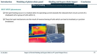 Impact of Partial Shading and bypass diode on PV panel Output Power | PDF