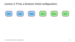 Lemma 2: P has a bivalent initial conﬁguration.
C(0) C(0) C(0) C(1) C(1) C(1)
© Pawel Szulc, @EncodePanda, paul.szulc@gmail.com 89
 