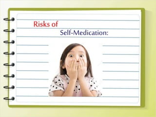 Self-Medication:
Risks of
 