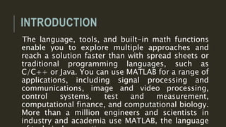 Introduction of Matlab | PPT