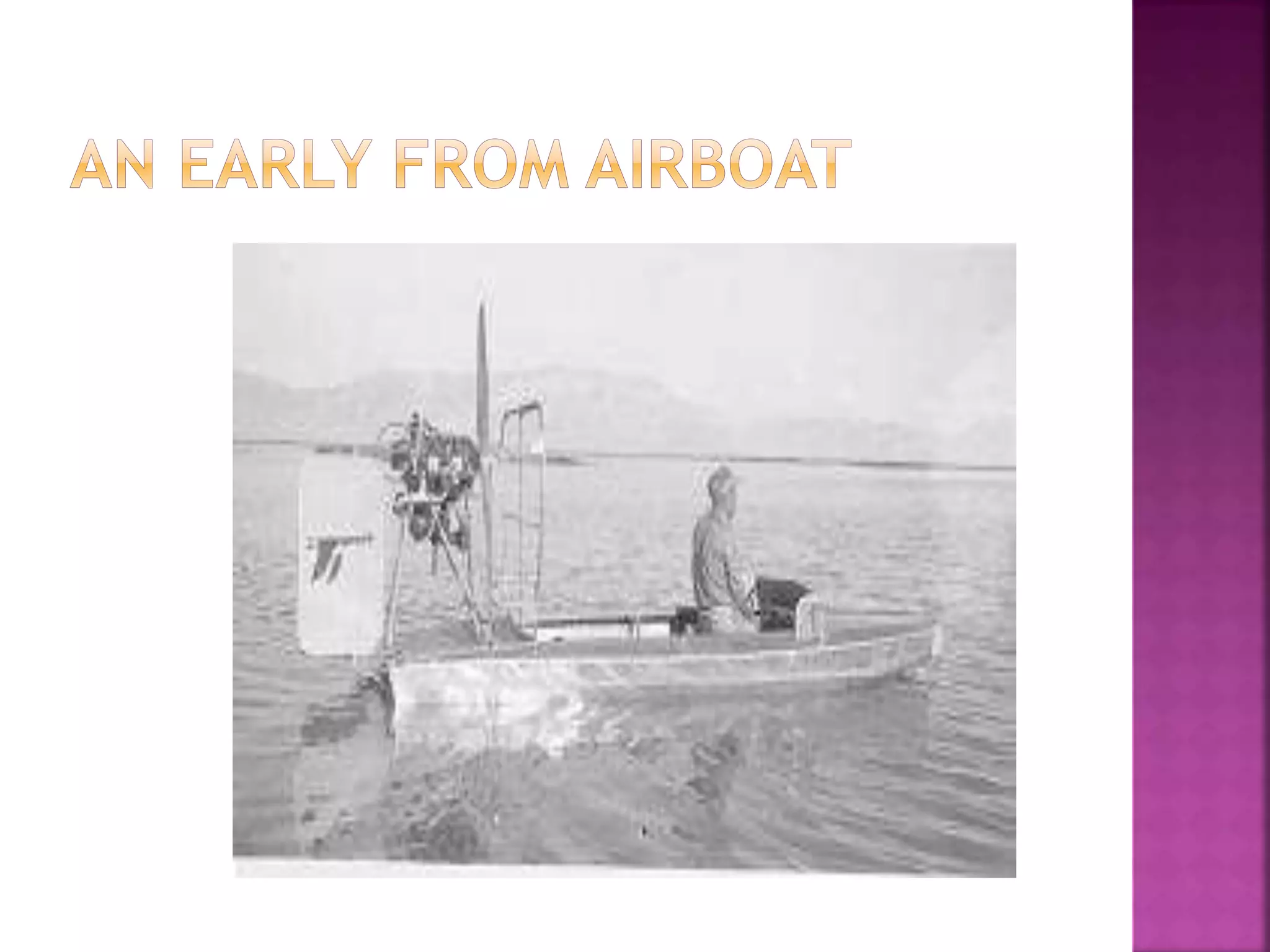 Airboat Design for manufactuing | PPTX