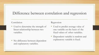 Simple linear regression | PPTX
