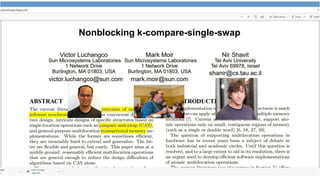 Nonblocking k compare single swap : Paper presentation