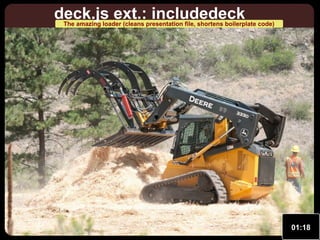 deck.js ext.: includedeck

The amazing loader (cleans presentation file, shortens boilerplate code)

01:18

 