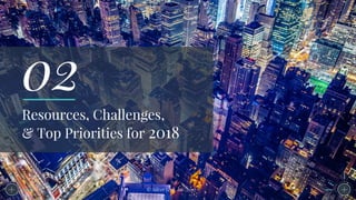 Resources, Challenges,
& Top Priorities for 2018
© SilverTech, Inc. 2017
02
 