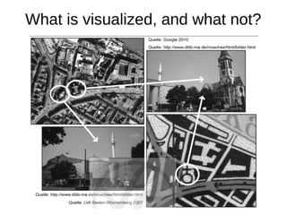What is visualized, and what not?

 