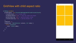 GridView with child aspect ratio
 