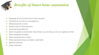 smart home automation system | PPTX