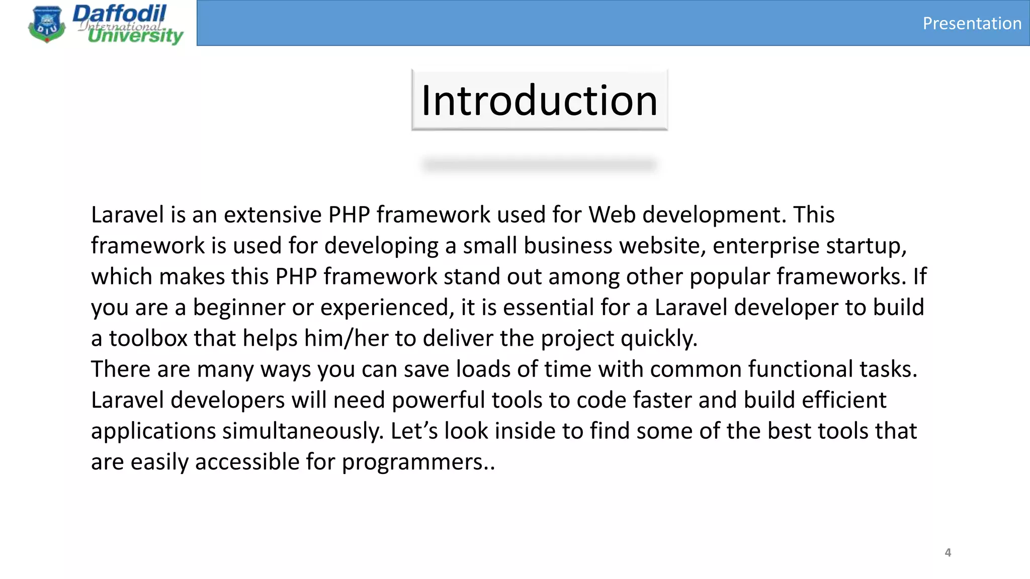 Laravel Presentation | PPTX