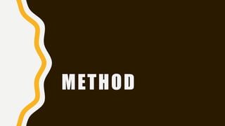 METHOD
 