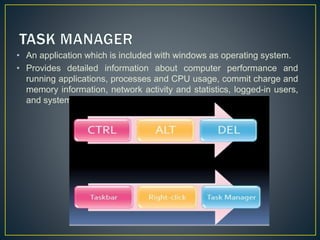 task manager presentation in Operating System | PPTX