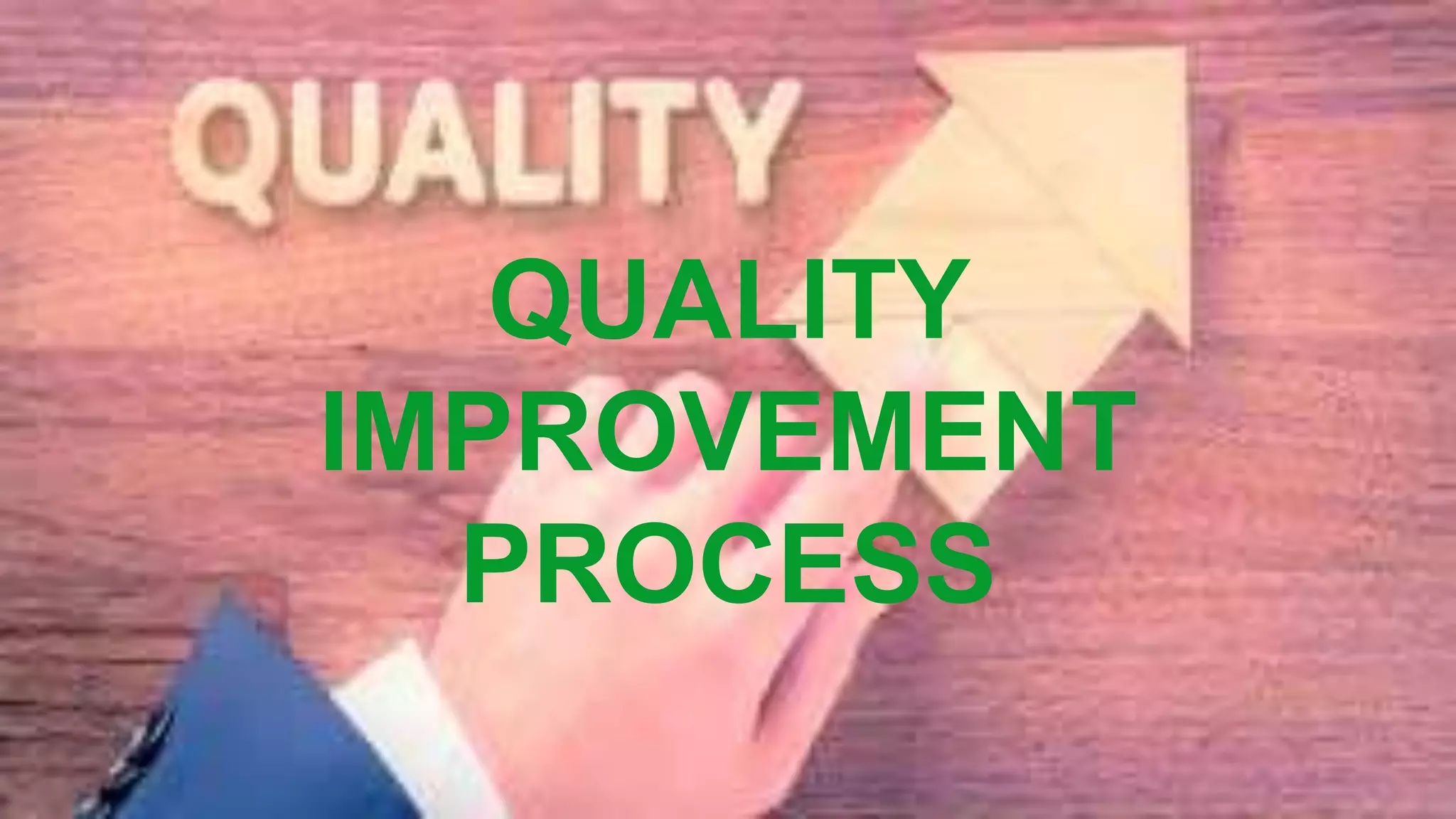 QUALITY
IMPROVEMENT
PROCESS
 