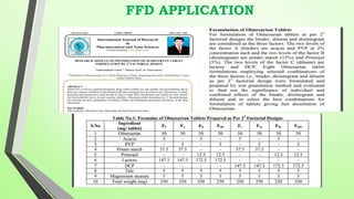FFD APPLICATION
 