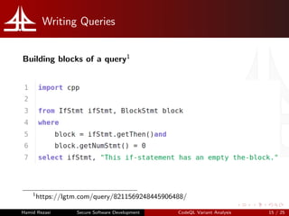 Codeql Variant Analysis | PDF