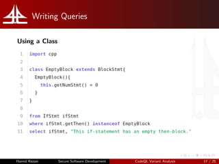 Codeql Variant Analysis | PDF