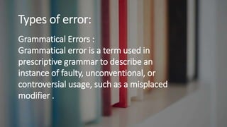 Errors and mistakes | PPTX