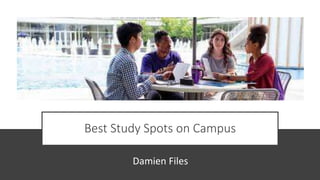 Best Study Spots on Campus
Damien Files
 