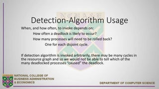 Deadlock Detection Algorithm | PPTX