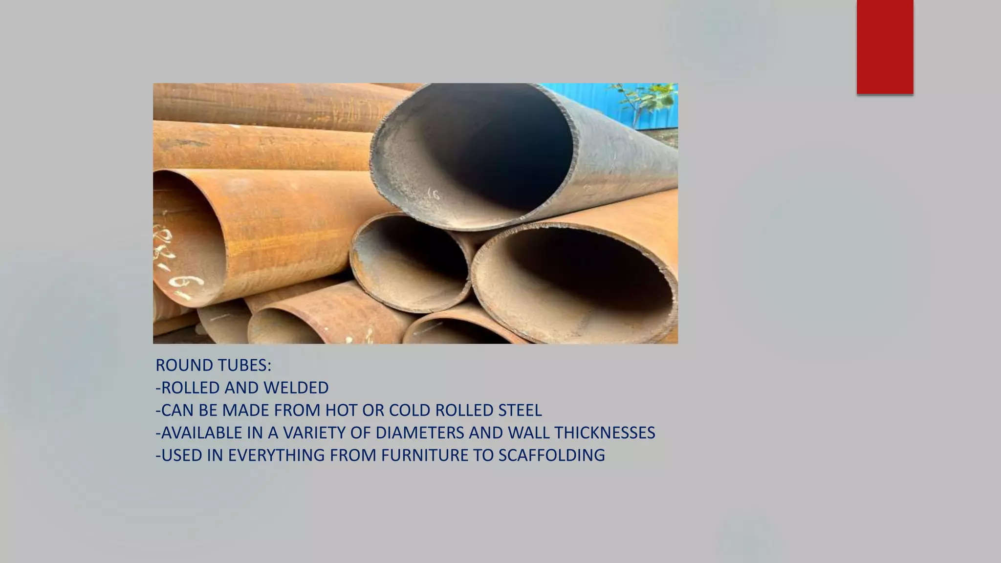 Structural Tubes and Pipe | PPTX