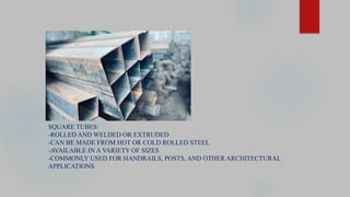 Structural Tubes and Pipe | PPTX
