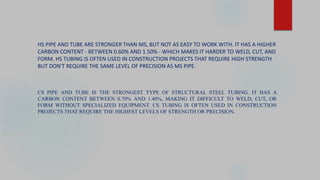 Structural Tubes and Pipe | PPTX