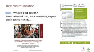 Use of risk assessment for food safety management with an integrated One Health approach