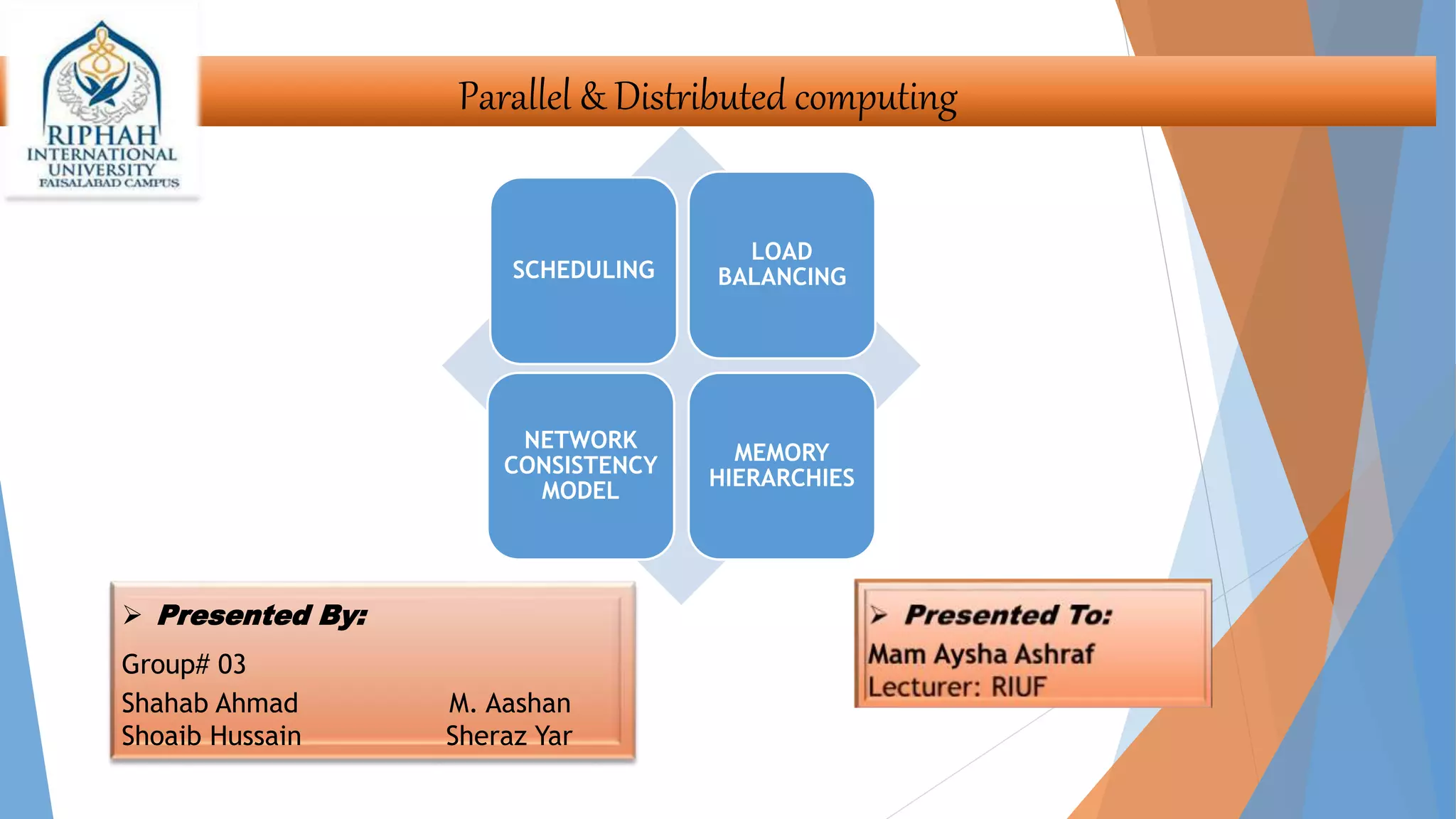 Parallel and distributed Computing | PPTX